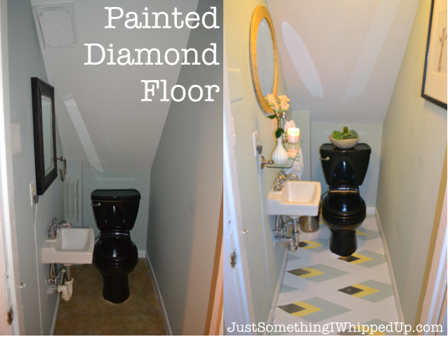 Painted Diamond Floor by Just Something I Whipped Up