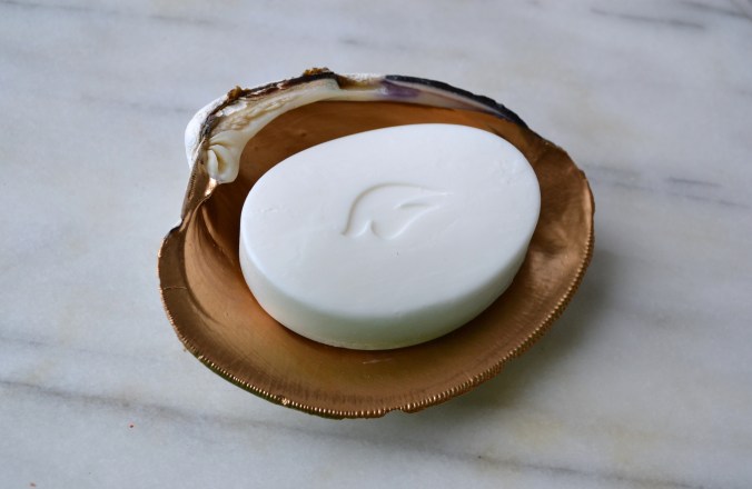 Gold Oyster Dish from JustSomethingIWhippedUp.com