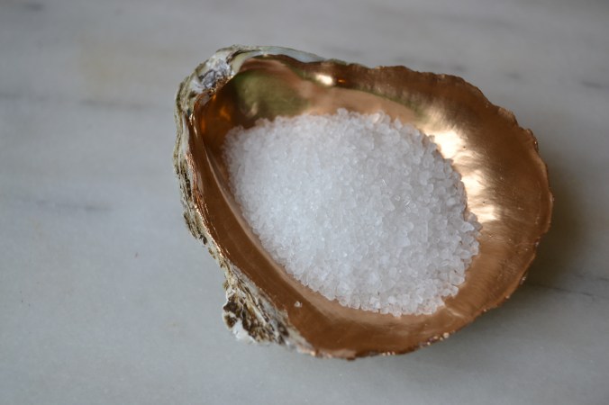 Gold Oyster Dishes from JustSomethingIWhippedUp.com