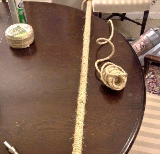 Copper and Sisal IKEA Lamp Hack from Just Something I Whipped Up